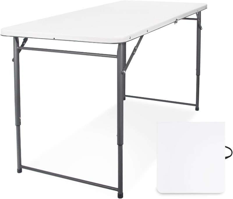 Photo 1 of **HEAVY**  Byliable Folding Table 4 Foot,  White
