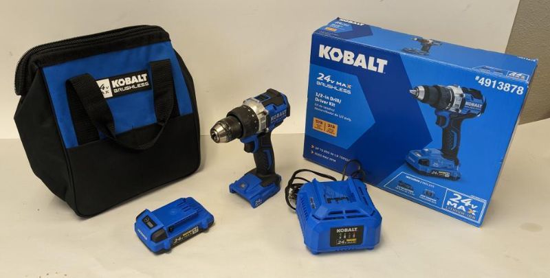 Photo 1 of **MISSING ITEM** Kobalt 24-volt Max 1/2-in Metal Ratcheting Brushless Cordless Drill( (SL2044659)
