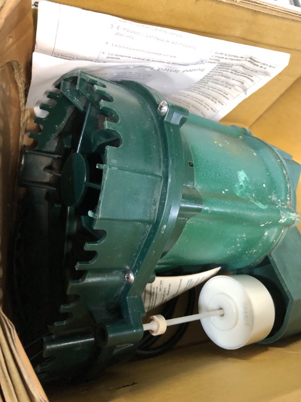 Photo 5 of **VERY USED**  Zoeller 3/4 HP 80 gpm Cast Iron Vertical Float Switch AC Submersible Sump Pump