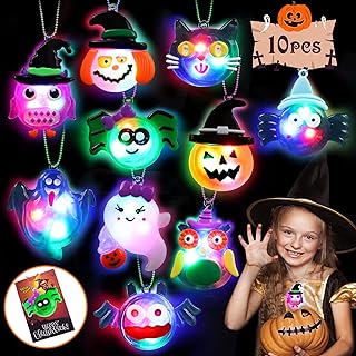 Photo 1 of 10Pcs Halloween Party Favors- Halloween Light Up Necklace - PACK OF 2 