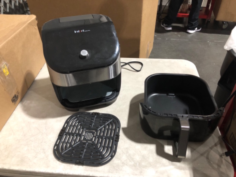 Photo 7 of ***USED - DIRTY - SEE COMMENTS***
Instant Vortex Plus 6-Quart Air Fryer Oven, Stainless Steel 6QT