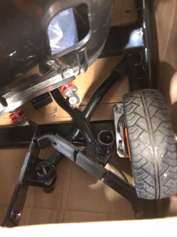 Photo 1 of [A WHEEL IS MISSING]
FLYTRAKS K2 Hoverboard Go Kart with Rear Shock Absorption, Black-k2