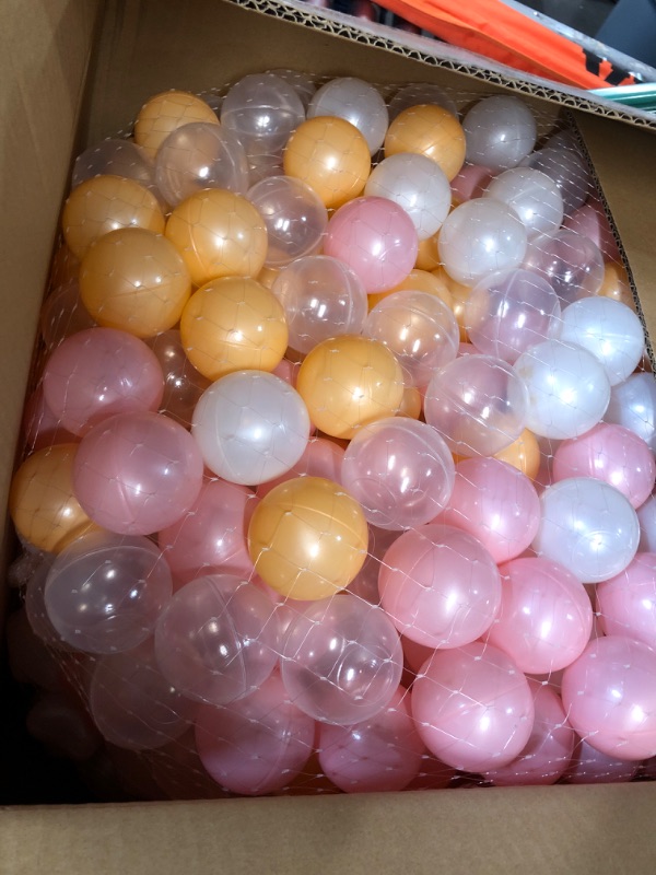 Photo 2 of 600 Pcs Star Balls Plastic Balls Children's Toy Balls Proof Ocean Balls  (Bright Colors)