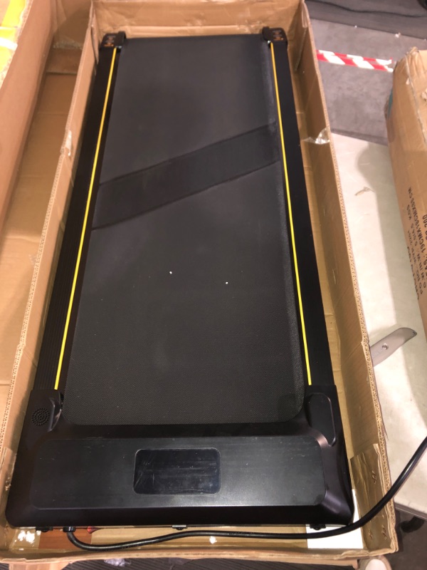 Photo 2 of (READ FULL POST)  UREVO Walking Pad, Under Desk Treadmill, Portable Treadmills for Home/Office, Walking Pad Treadmill with Remote Control, LED Display Yellow **HEAVY**
