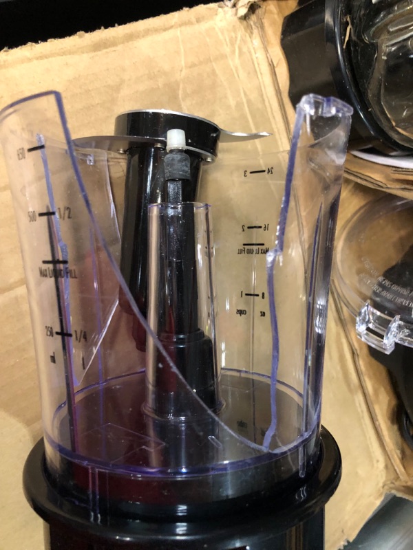 Photo 5 of (SMALL BLENDER BROKEN) Hamilton Beach Power Elite Blender with 40oz Glass Jar and 3-Cup Vegetable Chopper, 12 Functions for Puree, 