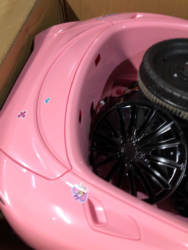 Photo 2 of [FOR PARTS, READ NOTES] NONREFUNDABLE
Hetoy Ride on Car for Kids 12V Licensed McLaren Battery Powered Sports Car with 2 Speeds, Parent Control, Sound System, (Pink)