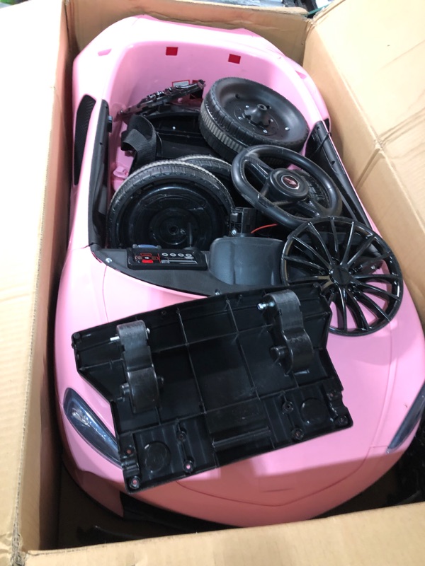 Photo 5 of [FOR PARTS, READ NOTES] NONREFUNDABLE
Hetoy Ride on Car for Kids 12V Licensed McLaren Battery Powered Sports Car with 2 Speeds, Parent Control, Sound System, (Pink)
