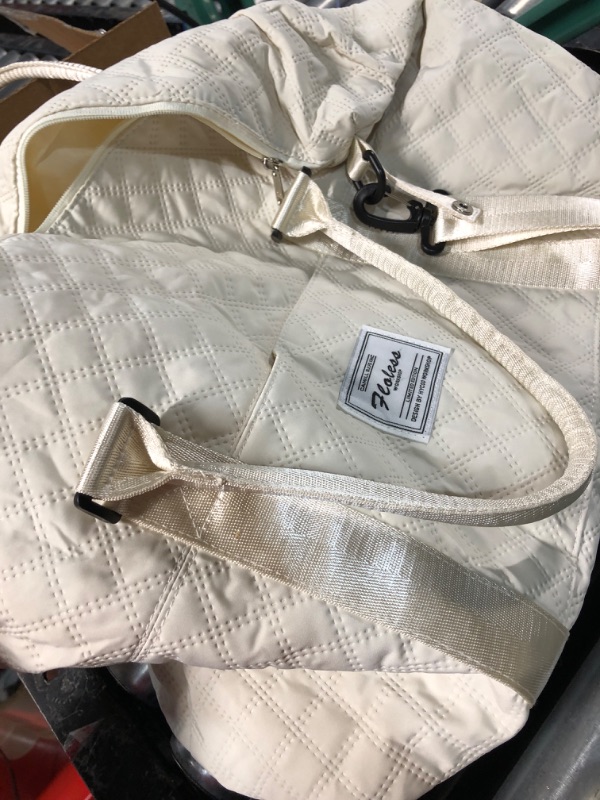 Photo 2 of **STOCK IMAGE IS A REFERENCE ONLY**  Weekender Bags (1 Travel Bag+1 Toiletry Bag)- WHITE 