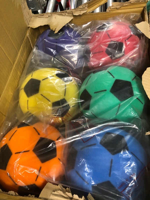 Photo 2 of **STOCK IMAGE IS A REFERENCE ONLY**   6 Pcs Soft Foam Soccer Ball 