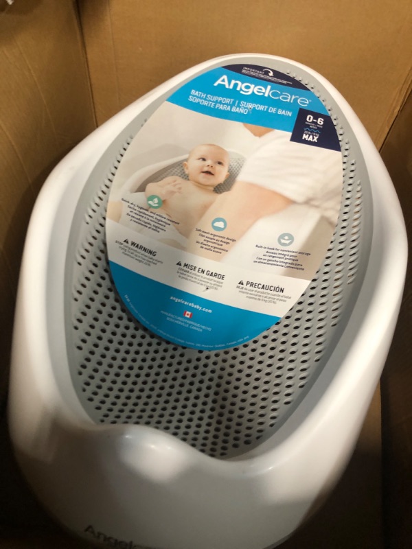 Photo 1 of Angelcare Baby Bath Support (Grey) | Ideal for Babies Less than 6 Months Old Grey 1 Count (Pack of 1)