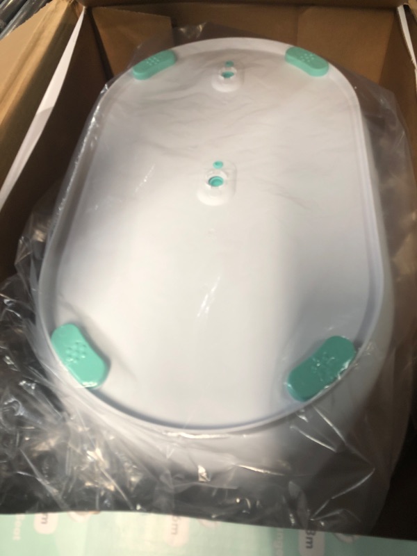 Photo 2 of 4-in-1 Grow-with-Me Bath Tub by Frida Baby Transforms Infant Bathtub to Toddler Bath Seat with Backrest for Assisted Sitting in Tub