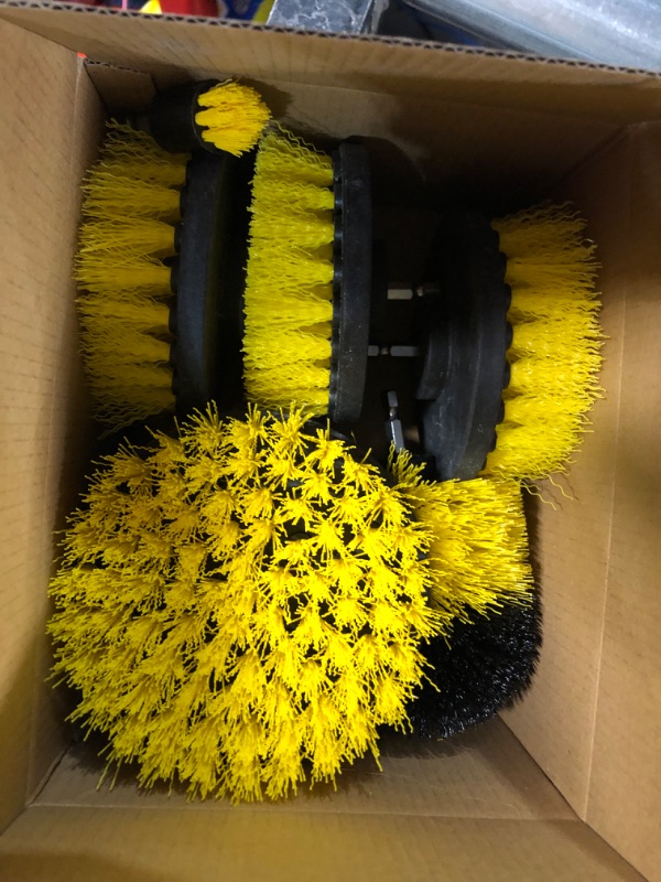 Photo 2 of Holikme 10Pieces Drill Brush Attachments Set, Power Scrubber Brush ONLY 