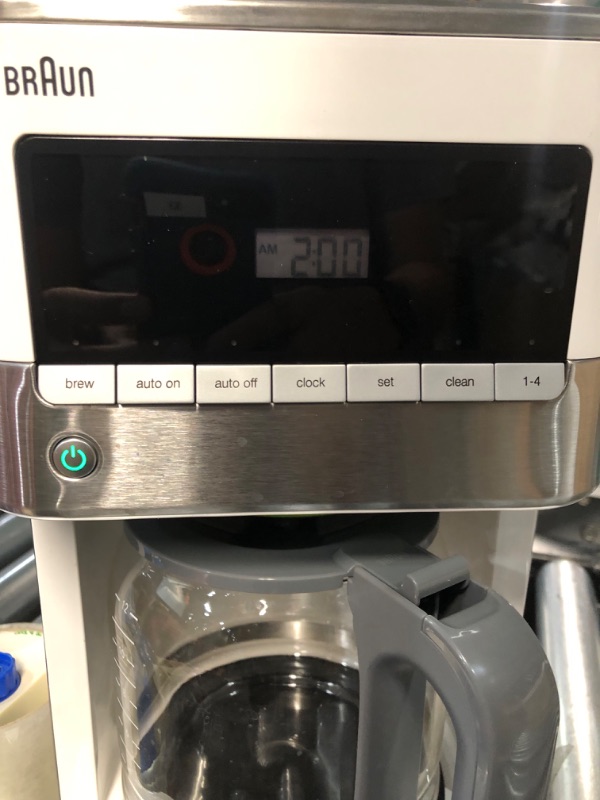 Photo 6 of **READ NOTES, MINOR DAMAGE**
Braun KF6050WH BrewSense Drip Coffee Maker, White