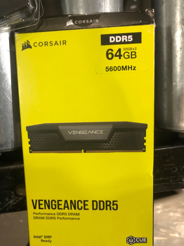 Photo 2 of CORSAIR VENGEANCE DDR5 RAM 64GB (2x32GB) 5600MHz CL40 Intel XMP iCUE Compatible Computer Memory - Black (CMK64GX5M2B5600C40) 64GB (2x32GB) Black