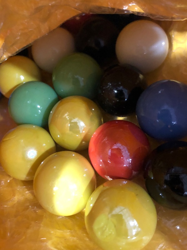 Photo 3 of 30 Large 1" (25mm) Replacement Solid Glass Marbles for Chinese Checkers