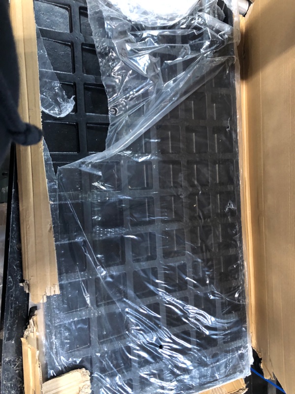 Photo 1 of BESEA 3" Rise Rubber Threshold Ramp Wheelchair Ramp for Home Doorways 3.05 Feet Long 2200lbs Load Capacity Power Scooter Ramp