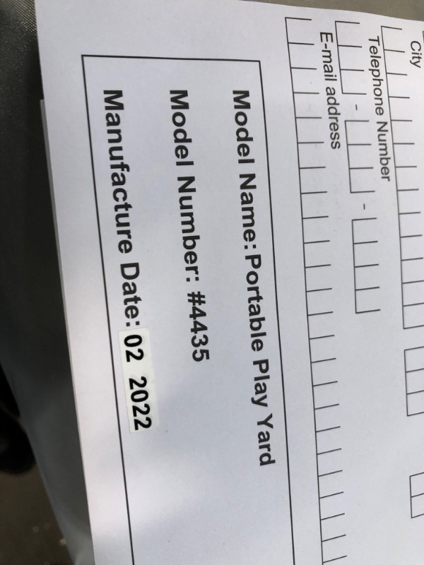 Photo 1 of DOM FAMILY LIGHTWEIGHT FOLDS PORTABLE PLAY YARD