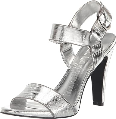 Photo 1 of Karl Lagerfeld Paris Women's Leather Cieone Heeled Open-Toe Sandal (11 M)