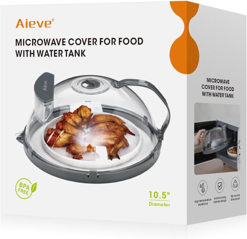 Photo 1 of [READ NOTES]
Aieve Microwave Splatter Cover with Water Tank, Microwave Cover for Food Splatter Guard BPA Free