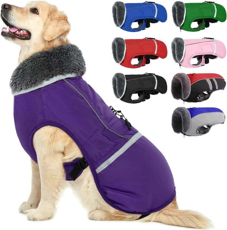 Photo 1 of  Tineer Waterproof Winter Dog Thicken Jacket Vest  Dogs Small, Purple