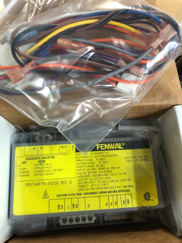 Photo 1 of Pentair 472449 Module Ignition Control Replacement MiniMax NT TSI Pool and Spa Heater