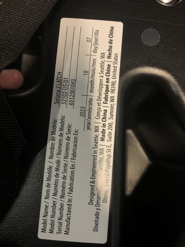 Photo 3 of ( SEE PHOTOS) Diono Solana 2 XL 2022, Dual Latch Connectors, Lightweight Backless Belt-Positioning Booster Car Seat---PINK & PURPLE