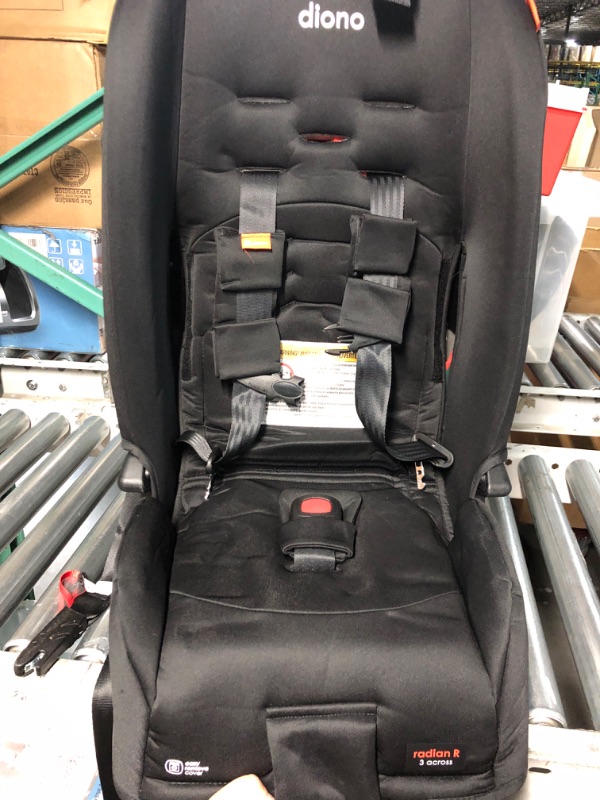 Photo 3 of Diono Radian 3R, 3-in-1 Convertible Car Seat, Rear Facing & Forward Facing, 10 Years 1 Car Seat, Slim Fit 3 Across, Jet Black Radian 3R Fits 3 Across Black Jet