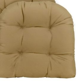 Photo 1 of (READ FULL POST) RSH Décor Indoor Outdoor U-Shape Wicker Tufted Seat Cushion(Tan, 22" x 22")
