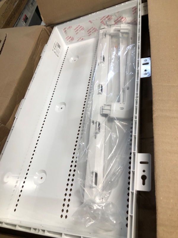 Photo 1 of Legrand - OnQ ENP3050-NA WiFi Compatible, Electrical Box Structured Media Enclosure, 30 inch, White & AC1034 Rubber Grommet for Plastic Enclosures Enclosure with Trim and Cover Box + Rubber Grommet 30 inch