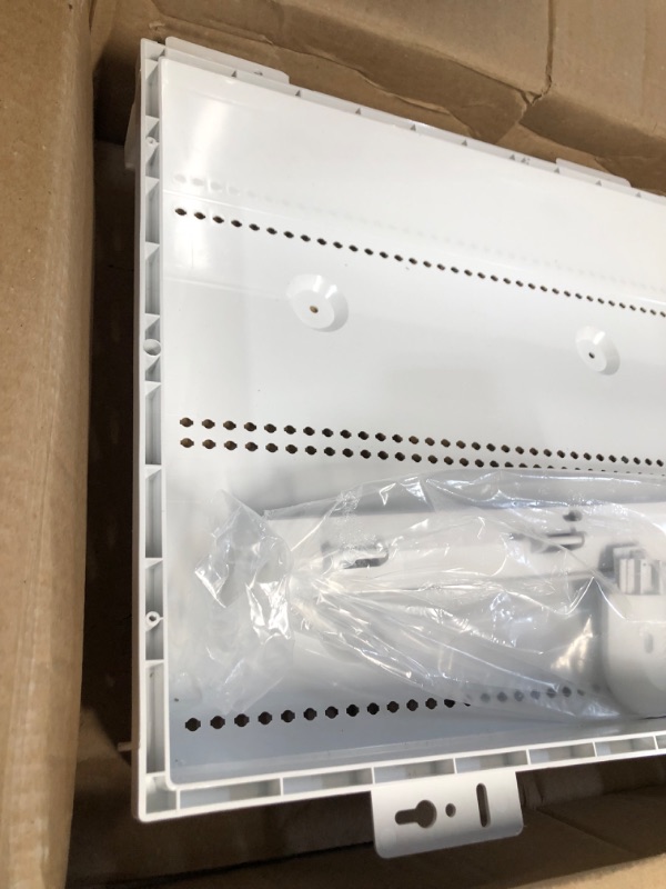 Photo 1 of Legrand - OnQ ENP3050-NA WiFi Compatible, Electrical Box Structured Media Enclosure, 30 inch, White & AC1034 Rubber Grommet for Plastic Enclosures Enclosure with Trim and Cover Box + Rubber Grommet 30 inch