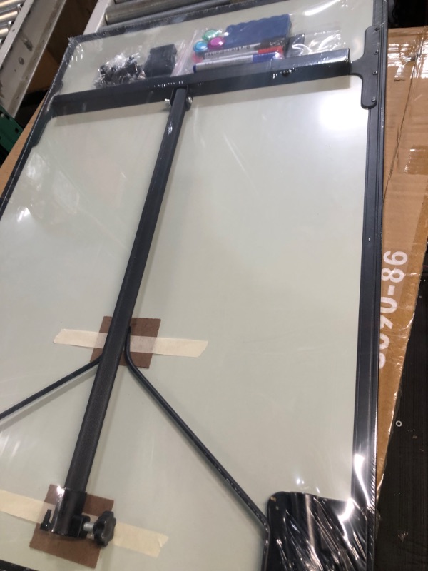 Photo 3 of Easel Whiteboard - Magnetic Portable Dry Erase Easel Board 36 x 24 Tripod Whiteboard Height Adjustable Flipchart Easel Stand White Board for Office or Teaching at Home & Classroom (Black) Black 36x24