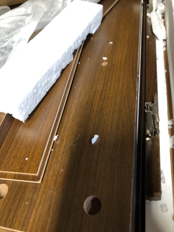 Photo 1 of ChooChoo Bathroom Wall Mirror Cabinet, Medicine Cabinet with Single Door and Adjustable Shelf, Over The Toilet Space Saver Storage Cabinet, Walnut Walnut 6.3"D x 21.6"W x 24.0"H