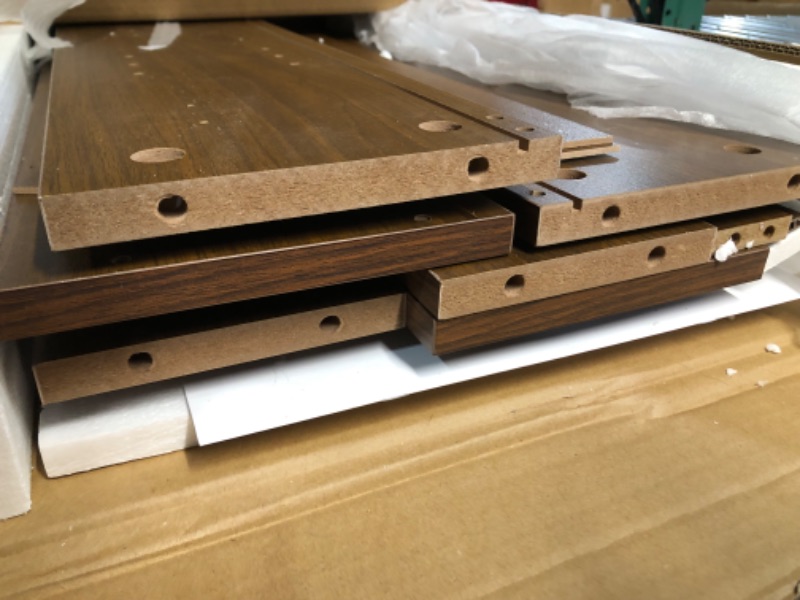 Photo 1 of ChooChoo Bathroom Wall Mirror Cabinet, Medicine Cabinet with Single Door and Adjustable Shelf, Over The Toilet Space Saver Storage Cabinet, Walnut Walnut 6.3"D x 21.6"W x 24.0"H