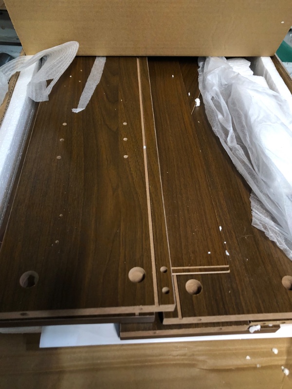 Photo 1 of ChooChoo Bathroom Wall Mirror Cabinet, Medicine Cabinet with Single Door and Adjustable Shelf, Over The Toilet Space Saver Storage Cabinet, Walnut Walnut 6.3"D x 21.6"W x 24.0"H