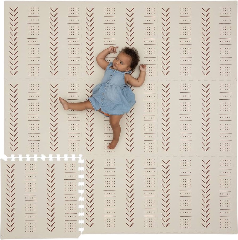 Photo 1 of (READ FULL POST) Childlike Behavior Foam Playmat Numbers & Alphabet - Soft Foam ABC Mat for Floor Babies - Educational Baby or Toddler Floor Learning Activity Mats for Crawling - Non-Toxic, Non-Slip 72x72 Inch 