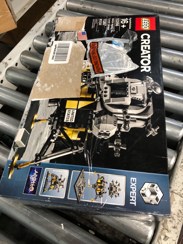 Photo 5 of (USED)(NO RETURNS) LEGO Creator Expert NASA Apollo 11 Lunar Lander 10266 Model Building Kit for Adults, Astronaut Mini Figures, Lunar Lander Replica, NASA Collectible for Home Office Décor, Gift Idea for Space Lovers