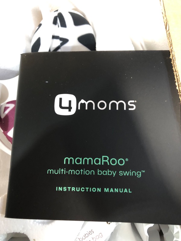 Photo 5 of 4moms MamaRoo Multi-Motion Baby Swing, Bluetooth Baby Swing with 5 Unique Motions, Grey Gray