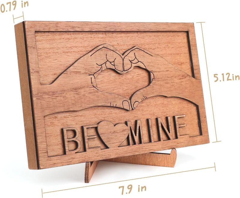 Photo 1 of **2 PACK** AKEROCK Personalized Valentines Gifts, Wood Plaque 