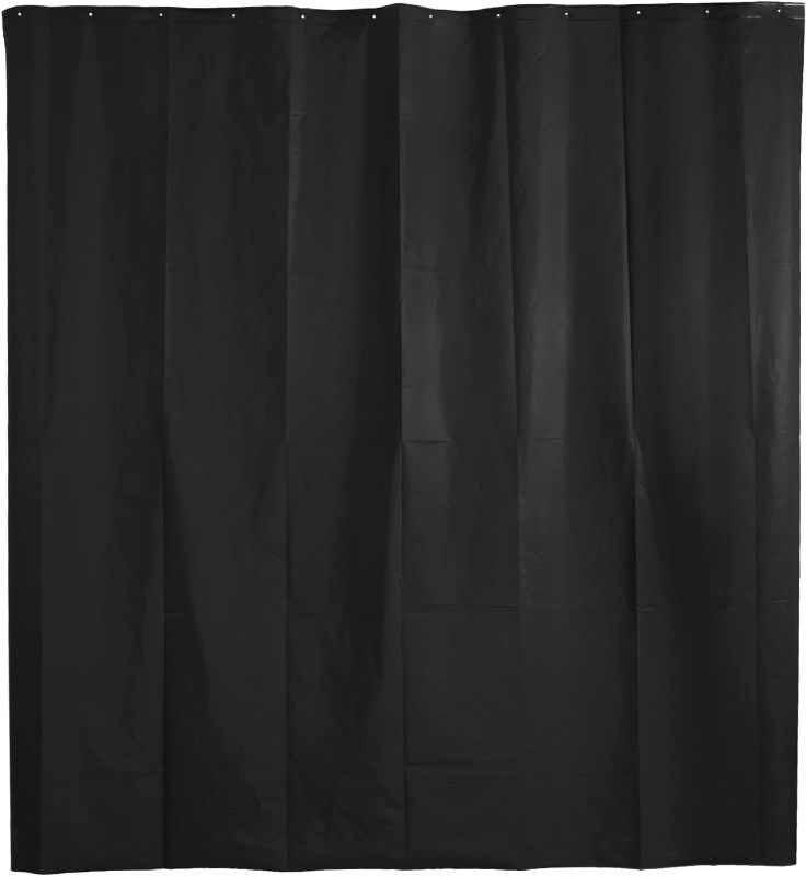 Photo 1 of **3 PACK**Funnytree Black Shower Curtain Liner with Privacy, 72x72 Inches