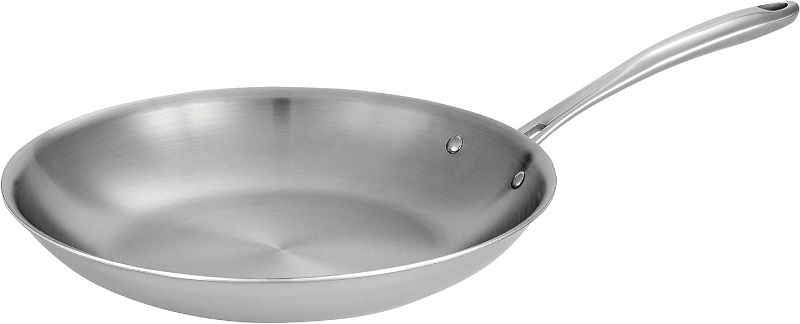 Photo 1 of **REFERENCE PHOTO** Duo Stainless Steel Ceramic Saute Pan-White