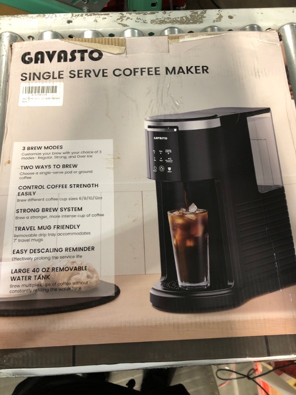 Photo 2 of (SIMILAR TO STOCK PHOTO) 
COWSAR Single Serve Coffee Maker, Coffee Brewer for K-Cups Pods and Ground Coffee, Capsule Coffee Machine with 40 oz Water Tank, 5 Brew Sizes Up To 14 Oz, Black