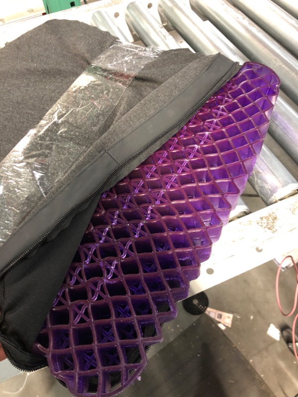 Photo 3 of Purple Royal Seat Cushion - Seat Cushion for The Car Or Office Chair - Temperature Neutral Grid- PURPLE