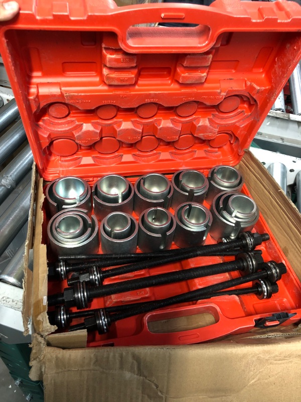 Photo 2 of (minor damage) DAYUAN 27pc Universal Press and Pull Sleeve Kit Bush Bearing Removal Insertion Tool Set