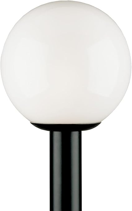 Photo 1 of (MINOR DAMAGE, SEE NOTES &PHOTOS)
Westinghouse Lighting 6686100 One-Light Post-Top Exterior Lantern, Black Finish Polycarbonate with White Acrylic Globe ONLY