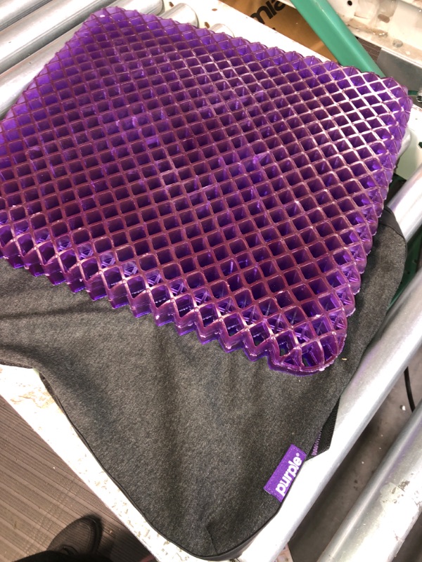 Photo 2 of Purple Royal Seat Cushion - Seat Cushion for The Car Or Office Chair - Temperature Neutral Grid