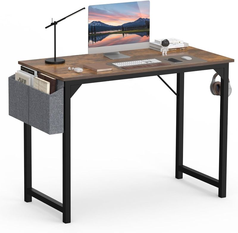 Photo 1 of (SIMILAR TO STOCK PHOTO)
OLIXIS Small Computer, Home Office Work Study Writing Kids Student Desk torage Bag & Headphone Hooks Bedroom Wood Modern Simple Table, 32 Inches, Black Black 32 Inches
