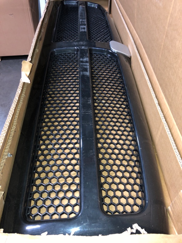 Photo 2 of EzMech Front All Black Grille Assembly Compatible With Dodge Ram 1500 Grill 1994-2002 / Ram 2500 3500 Grill 1994-2001 With Black Frame Shell With Black Honeycomb Mesh Insert (Except Sport Package)