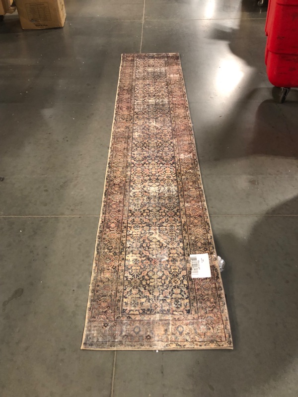 Photo 3 of (Similar to stock photo) Loloi Amber Lewis x Loloi Morgan Collection MOG-03 Denim / Multi 2'-3" x 11'-6", 0.38" Runner Rug 