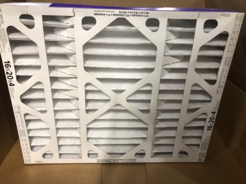 Photo 2 of (see Notes) Filtrete 16x20x4 Furnace Air Filter (exact dimensions 15.68 x 19.68 x 3.81) 2 Count (Pack of 1) 