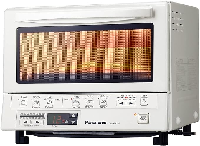 Photo 1 of Panasonic Toaster Oven FlashXpress with Double Infrared Heating and Removable 9-Inch Inner Baking Tray, 1300W, 4-Slice, White